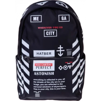 Рюкзак HATBER ГОРОДСКОЙ -СПОРТ-ШИК-, полиэстер 1 отделение, 3 кармана и 1 потайной на спинке, черный, 45х32х15 см Рюкзак HATBER ГОРОДСКОЙ -СПОРТ-ШИК-, полиэстер 1 отделение, 3 кармана и 1 потайной на спинке, черный, 45х32х15 см