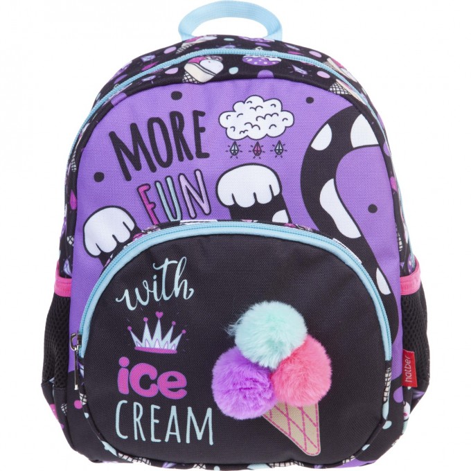 Рюкзак HATBER KIDS ICE CREAM 1 отделение, 3 кармана, 27х23х11 см 4606782433935