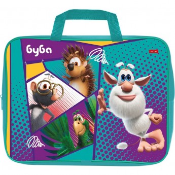 Сумка текстильная с ручками HATBER А4ф 350х265х40мм для тетрадей 3D Фольга В тропиках Сумка текстильная с ручками HATBER А4ф 350х265х40мм для тетрадей 3D Фольга В тропиках