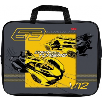 Сумка текстильная с ручками HATBER А4ф 350х265х40мм для тетрадей Большие гонки Сумка текстильная с ручками HATBER А4ф 350х265х40мм для тетрадей Большие гонки