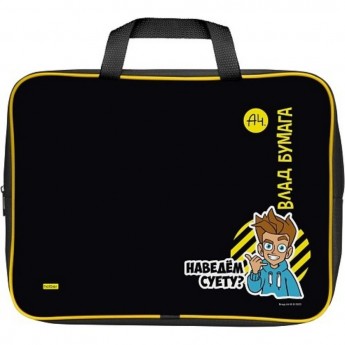 Сумка текстильная с ручками HATBER ВЛАД А4 А4 350х265х40мм для тетрадей Сумка текстильная с ручками HATBER ВЛАД А4 А4 350х265х40мм для тетрадей